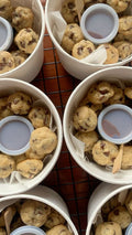 Cookie bowl with Nutella  dip